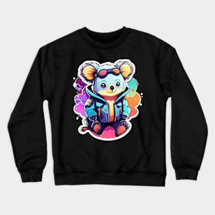 Koala Bear Illustration Crewneck Sweatshirt